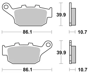 SBS SBS REAR DISC BRAKE PADS