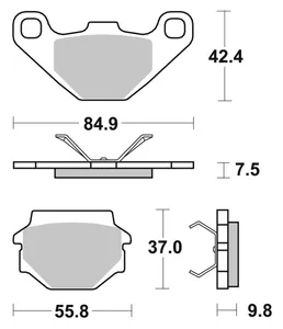 SBS SBS REAR DISC BRAKE PADS