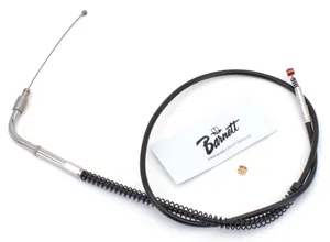 Barnett Clutches & Cables T04 - THROTTLE & IDLE CABLE 1996-2015 SOFTAIL, 1996-2017 DYNA, 1996-2001 CARBURETOR EQUIPPED TOURING & 2007 TO PRESENT SPORTSTER