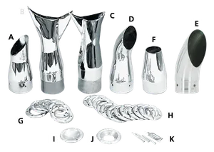 SuperTrapp ACCESSORIES AND REPLACEMENT PARTS FOR 3" INTERNAL DISC SERIES