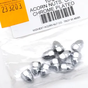 Midwest Acorn Nut Company CHROME ACORN STYLE NUT ASSORTMENT