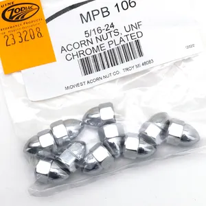 Midwest Acorn Nut Company CHROME ACORN STYLE NUT ASSORTMENT