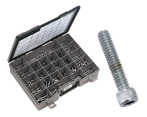 Midwest Acorn Nut Company CHROME PLATED ALLEN HEAD SCREWS ASSORTMENT KNURLED