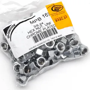 Midwest Acorn Nut Company CHROME PLATED NUTS AND WASHERS ASSORTMENT