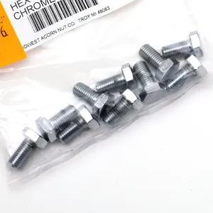Midwest Acorn Nut Company CHROME PLATED HEX HEAD CAP SCREWS ASSORTMENT