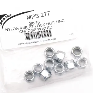 Midwest Acorn Nut Company CHROME NYLOC NUT ASSORTMENT