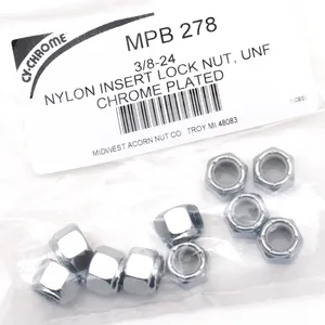 Midwest Acorn Nut Company CHROME NYLOC NUT ASSORTMENT