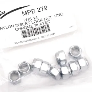 Midwest Acorn Nut Company CHROME NYLOC NUT ASSORTMENT