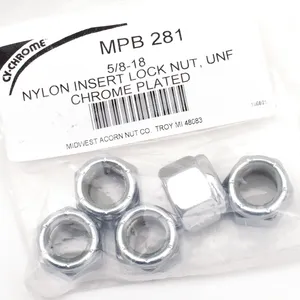 Midwest Acorn Nut Company CHROME NYLOC NUT ASSORTMENT