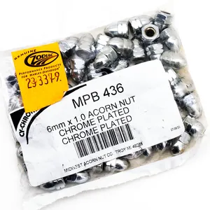 Midwest Acorn Nut Company SHOW-CHROME ACORN STYLE NUTS
