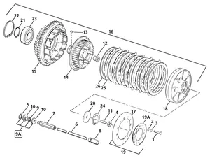 Barnett Clutches & Cables CLUTCH PARTS FOR LATE 1984-1989 BIG TWIN