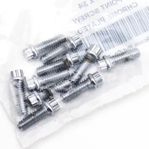 Midwest Acorn Nut Company CHROME PLATED 12 POINT BOLT ASSORTMENT TRAY