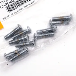 Midwest Acorn Nut Company CHROME PLATED BUTTON HEAD ALLEN SCREWS ASSORTMENT