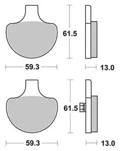 SBS SBS FRONT DISC BRAKE PADS