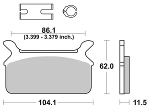 SBS SBS REAR DISC BRAKE PADS