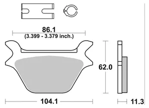 SBS SBS REAR DISC BRAKE PADS