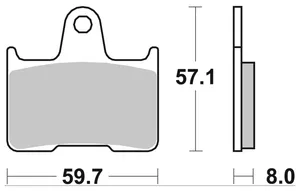 SBS SBS REAR DISC BRAKE PADS