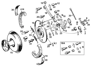 Samwel Supplies FRONT BRAKE 45CI MODELS