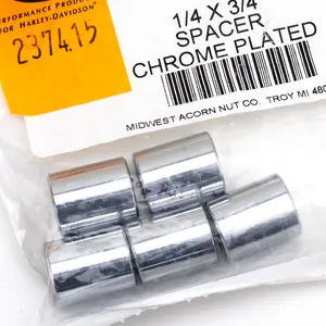 Midwest Acorn Nut Company SHOW CHROME STEEL SPACERS ASSORTMENT