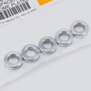 Midwest Acorn Nut Company SHOW CHROME STEEL SPACERS ASSORTMENT