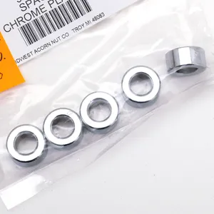 Midwest Acorn Nut Company SHOW CHROME STEEL SPACERS ASSORTMENT
