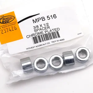 Midwest Acorn Nut Company SHOW CHROME STEEL SPACERS ASSORTMENT