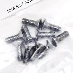 Midwest Acorn Nut Company CHROME PLATED COUNTER SUNK FLAT HEAD SOCKET SCREWS