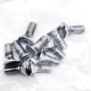 Midwest Acorn Nut Company CHROME PLATED COUNTER SUNK FLAT HEAD SOCKET SCREWS
