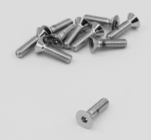 Midwest Acorn Nut Company CHROME PLATED COUNTER SUNK FLAT HEAD SOCKET SCREWS