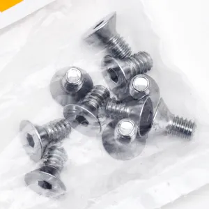 Midwest Acorn Nut Company CHROME PLATED COUNTER SUNK FLAT HEAD SOCKET SCREWS