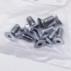 Midwest Acorn Nut Company CHROME PLATED COUNTER SUNK FLAT HEAD SOCKET SCREWS