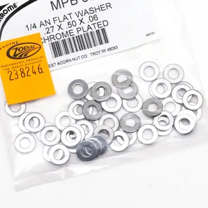 Midwest Acorn Nut Company CHROME PLATED FLAT WASHERS ASSORTMENT