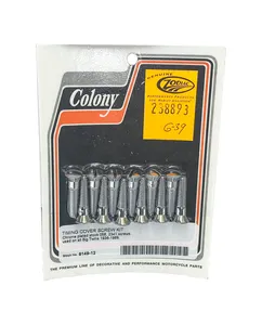 Colony Oval Head Screw, 1/4-24 x 1.125", 45ci/Flathead Gear Case, 12 Pack