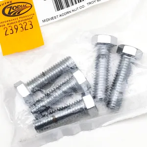 Midwest Acorn Nut Company CHROME PLATED UNC HEX HEAD CAP SCREWS ASSORTMENT