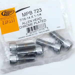 Midwest Acorn Nut Company CHROME PLATED 7/16'' UNC ALLEN HEAD SCREW ASSORTMENT