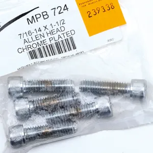 Midwest Acorn Nut Company CHROME PLATED 7/16'' UNC ALLEN HEAD SCREW ASSORTMENT