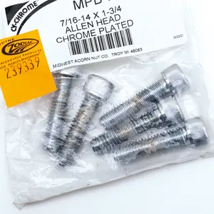Midwest Acorn Nut Company CHROME PLATED 7/16'' UNC ALLEN HEAD SCREW ASSORTMENT