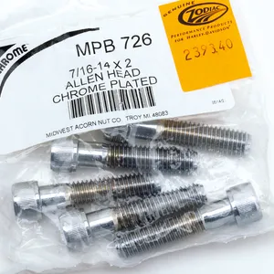 Midwest Acorn Nut Company CHROME PLATED 7/16'' UNC ALLEN HEAD SCREW ASSORTMENT