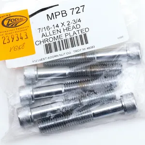 Midwest Acorn Nut Company CHROME PLATED 7/16'' UNC ALLEN HEAD SCREW ASSORTMENT