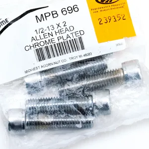 Midwest Acorn Nut Company CHROME PLATED 1/2'' UNC ALLEN HEAD SCREW ASSORTMENT