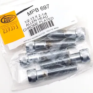 Midwest Acorn Nut Company CHROME PLATED 1/2'' UNC ALLEN HEAD SCREW ASSORTMENT