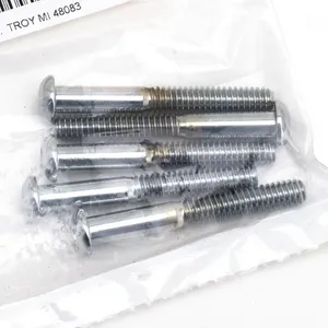 Midwest Acorn Nut Company ASSORTMENT TRAY OF CHROME PLATED LARGER BUTTON HEAD ALLEN SCREWS