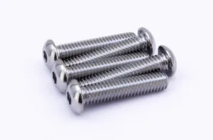 Midwest Acorn Nut Company ASSORTMENT TRAY OF CHROME PLATED LARGER BUTTON HEAD ALLEN SCREWS