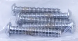 Midwest Acorn Nut Company ASSORTMENT TRAY OF CHROME PLATED LARGER BUTTON HEAD ALLEN SCREWS