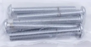 Midwest Acorn Nut Company ASSORTMENT TRAY OF CHROME PLATED LARGER BUTTON HEAD ALLEN SCREWS
