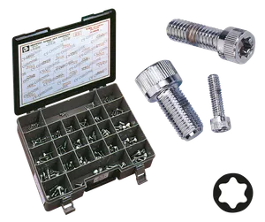 Midwest Acorn Nut Company CHROME PLATED SOCKET HEAD TORX SCREW ASSORTMENT