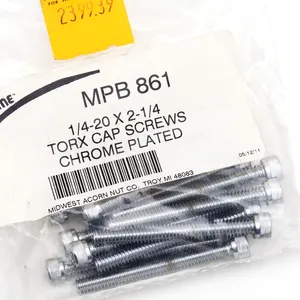Midwest Acorn Nut Company CHROME PLATED SOCKET HEAD TORX SCREW ASSORTMENT