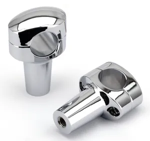 Zodiac (Genuine Zodiac Products) FUSION II BILLET "TAPERED OVAL HEAD" FAT BAR RISERS