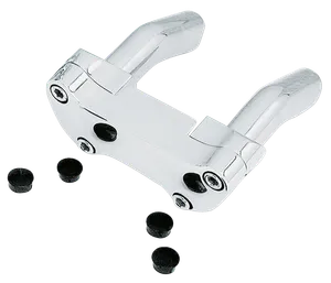 Zodiac (Genuine Zodiac Products) CHROME HANDLEBAR RISER AND CLAMP SETS