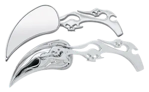 Zodiac (Genuine Zodiac Products) METEOR MIRROR SET WITH SKULLS AND FLAMES